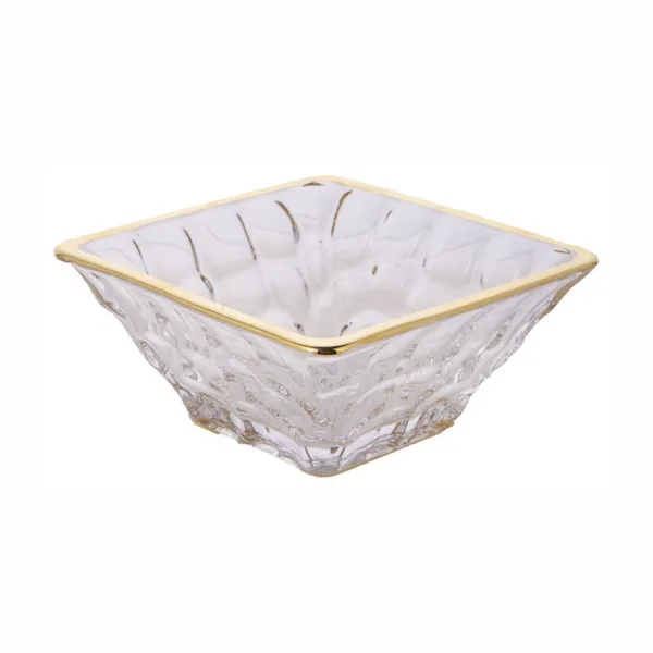 Ваза для конфет 11 см «Marble Голд», Union Glass