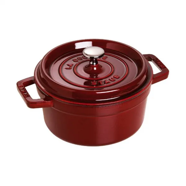 Кокот круглый, 26 см, 5,2 л, гранатовый, Staub