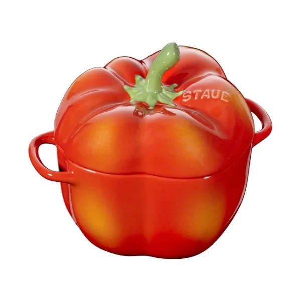 Кокот Перец, 12 см, оранжевый 0,5 л, Staub