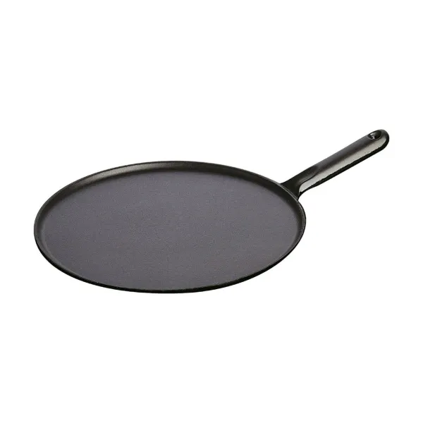 Сковорода для блинов черная, с чугунной ручкой, 30 см, Staub