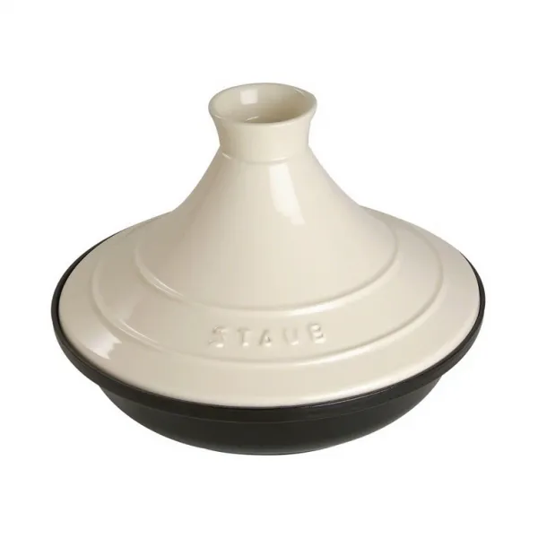 Тажин черный/кремовый 28 см, Staub