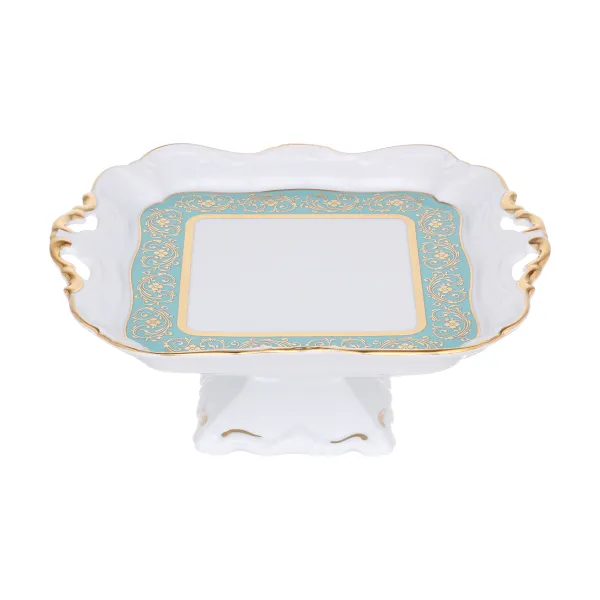 Блюдо квадратное на ножке 21 см «Декор 2768», Bavarian Porcelain