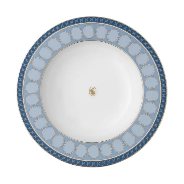 Тарелка глубокая 24 см «Azure» лазурная Rosenthal, Swarovski x Rosenthal