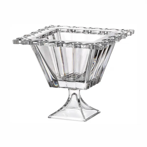 Салатник на ножке Crystalite Bohemia «Pierced», 19,5 см, Crystalite Bohemia